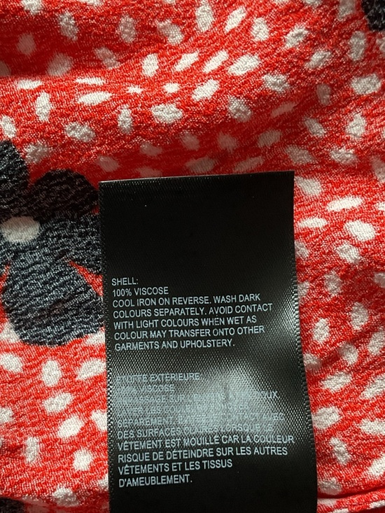 Whistles Confetti Floral Shirt Dress Red Orange Floral Long-Sleeve Midi Dress, 8 - Picture 10 of 14